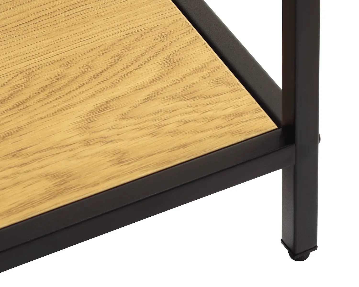 Regał niski ALTINO 70x88 cm - efekt drewna, czarny - UN_46850000