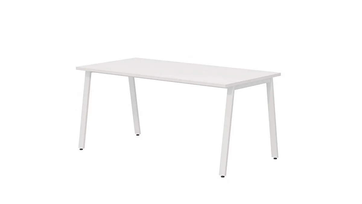 Biurko OP-LITE A II z regulacją wysokości białe 140x70x74(75)cm