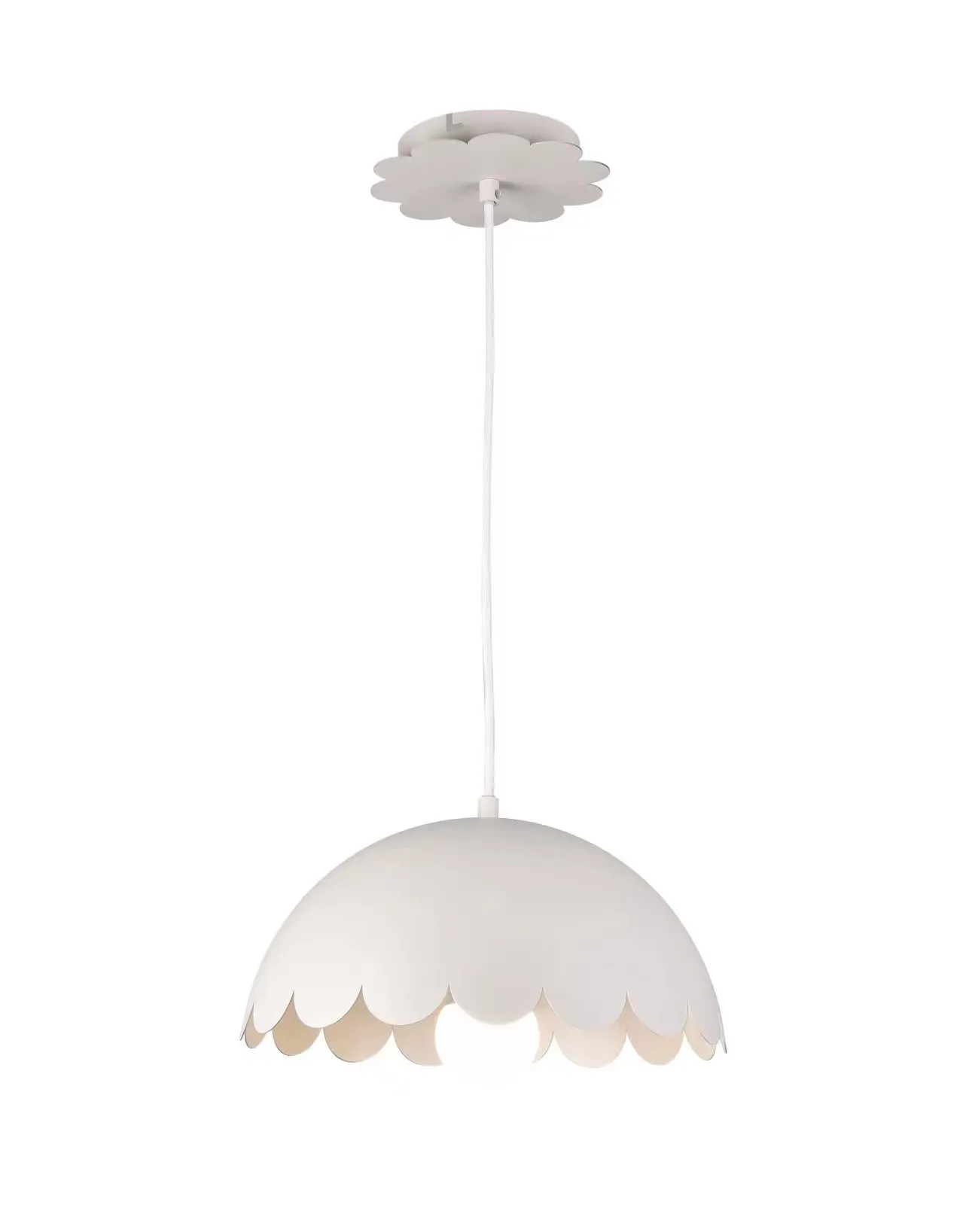 Lampa wisząca metalowa FLOW ø30 cm biała Lampa wisząca metalowa FLOW ø30 cm biała