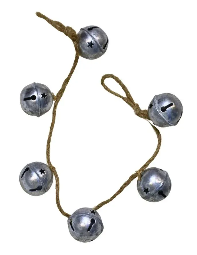 Girlanda z dzwonków 7705 srebrna