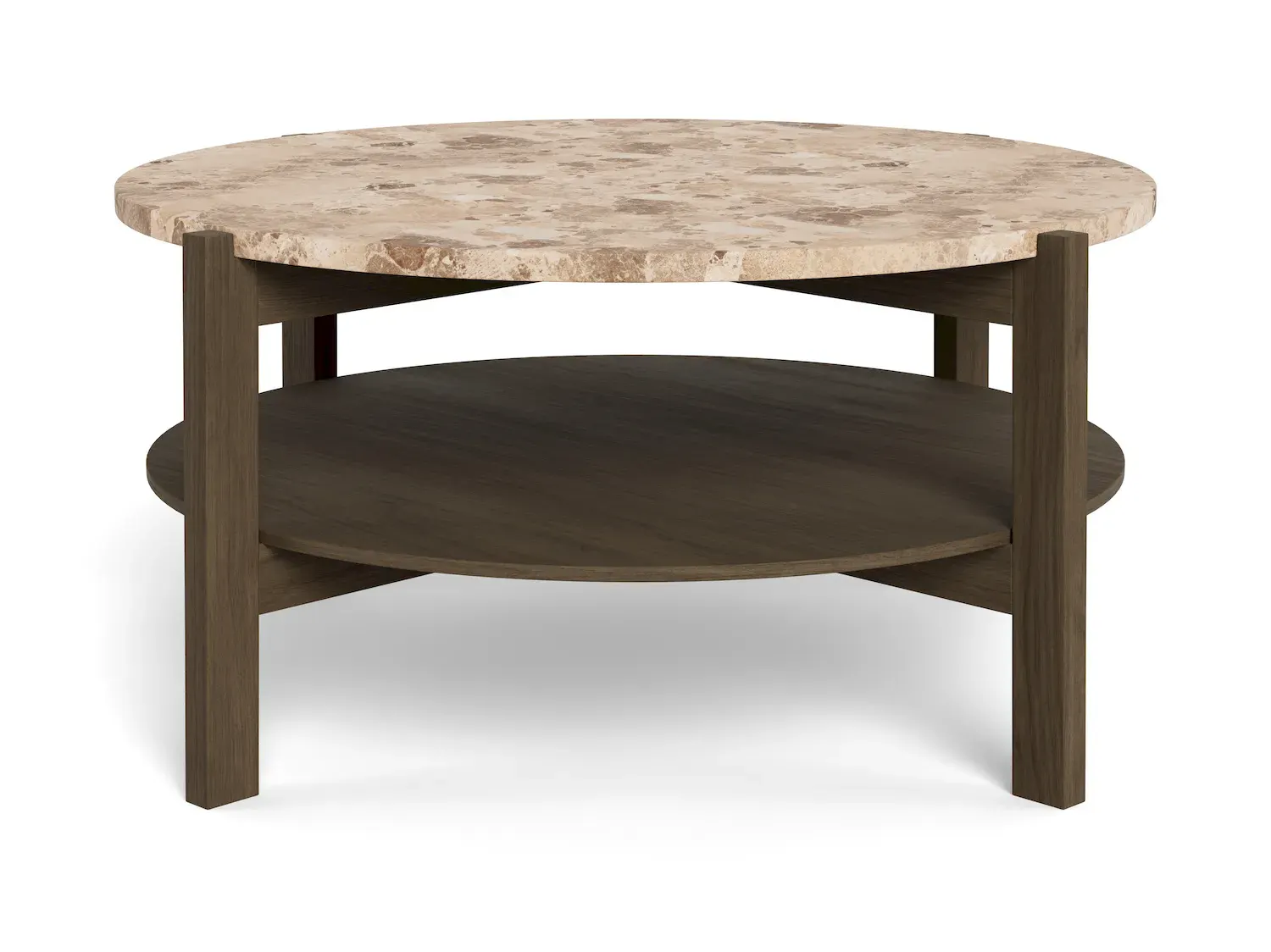 Stolik kawowy DORSETT 80 cm latte dąb wędzony - H000025775