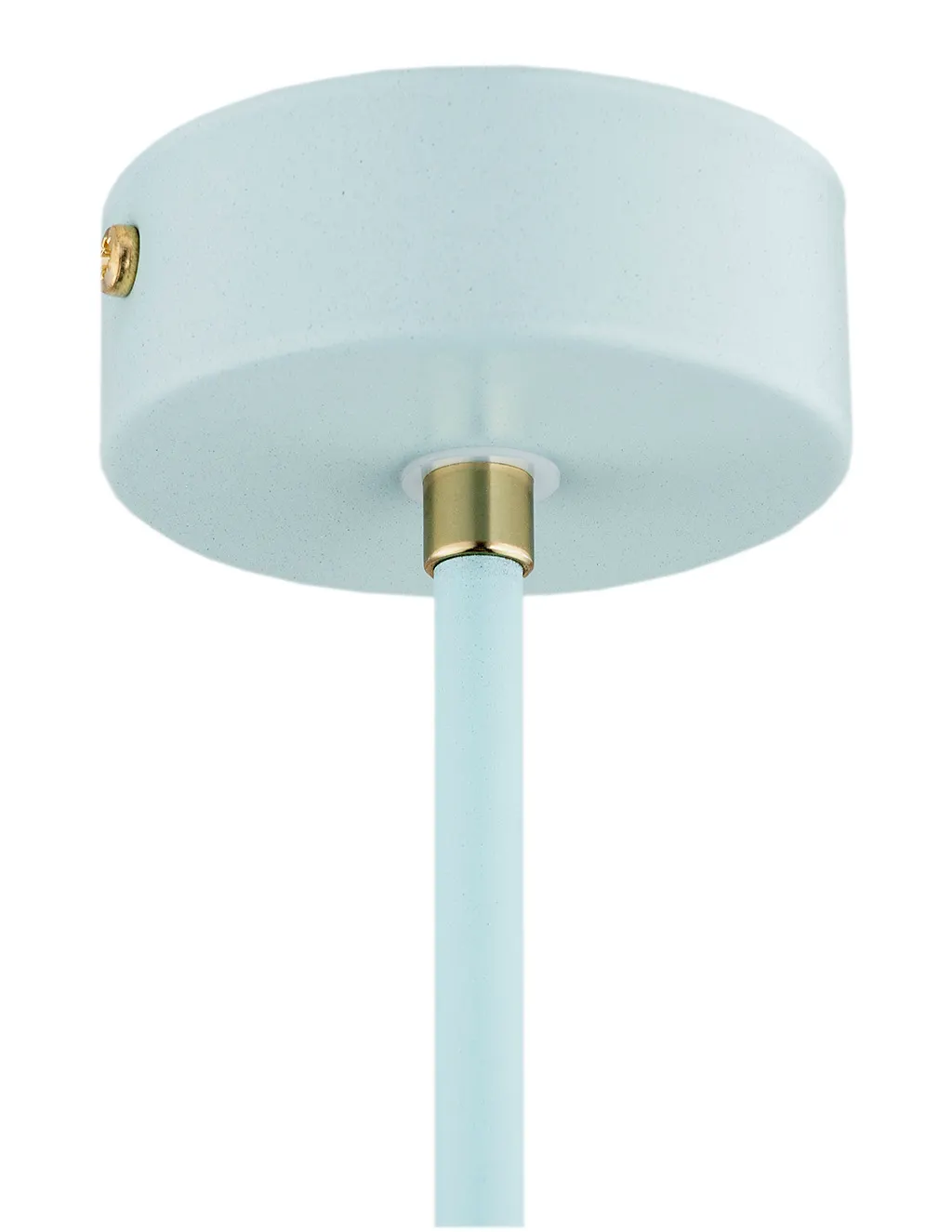 Lampa wisząca CHARLOTTE matowy błękit złoto 43 cm regulowana - 4685