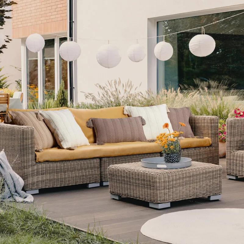 POSZEWKA BOHO 8 45 X 45 CM BRĄZOWY - EU_410642