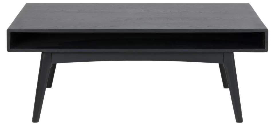 Stolik kawowy z półką AVERNA 130x70x50 cm Czarny — zdjęcie 2