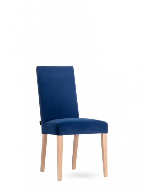 KRZESŁO MODERN O107 Drewno bukowe TK: MATT VELVET 79 GRANAT — zdjęcie 2