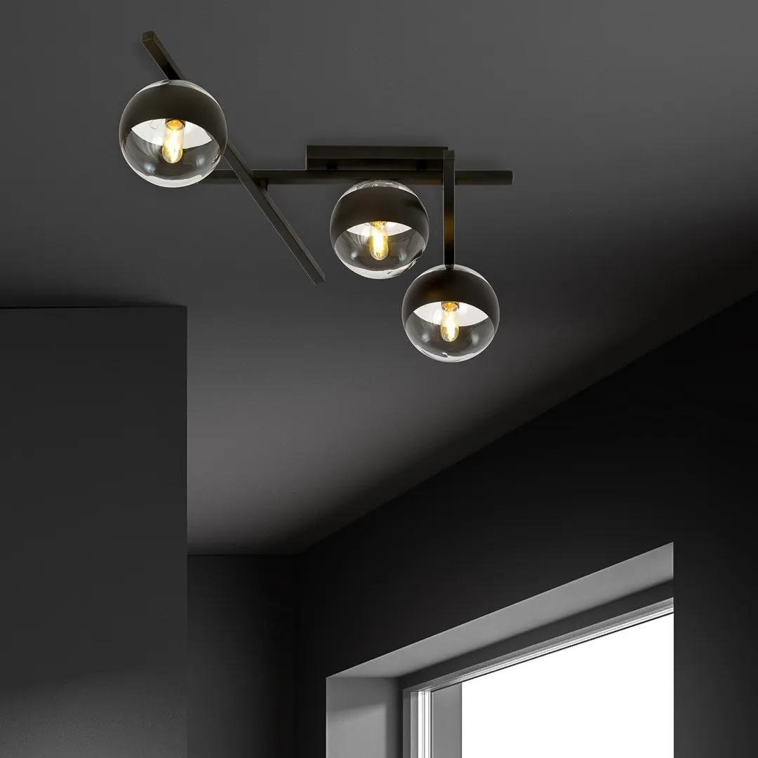 Lampa sufitowa SMART Czarny 1105/3 - 1105/3