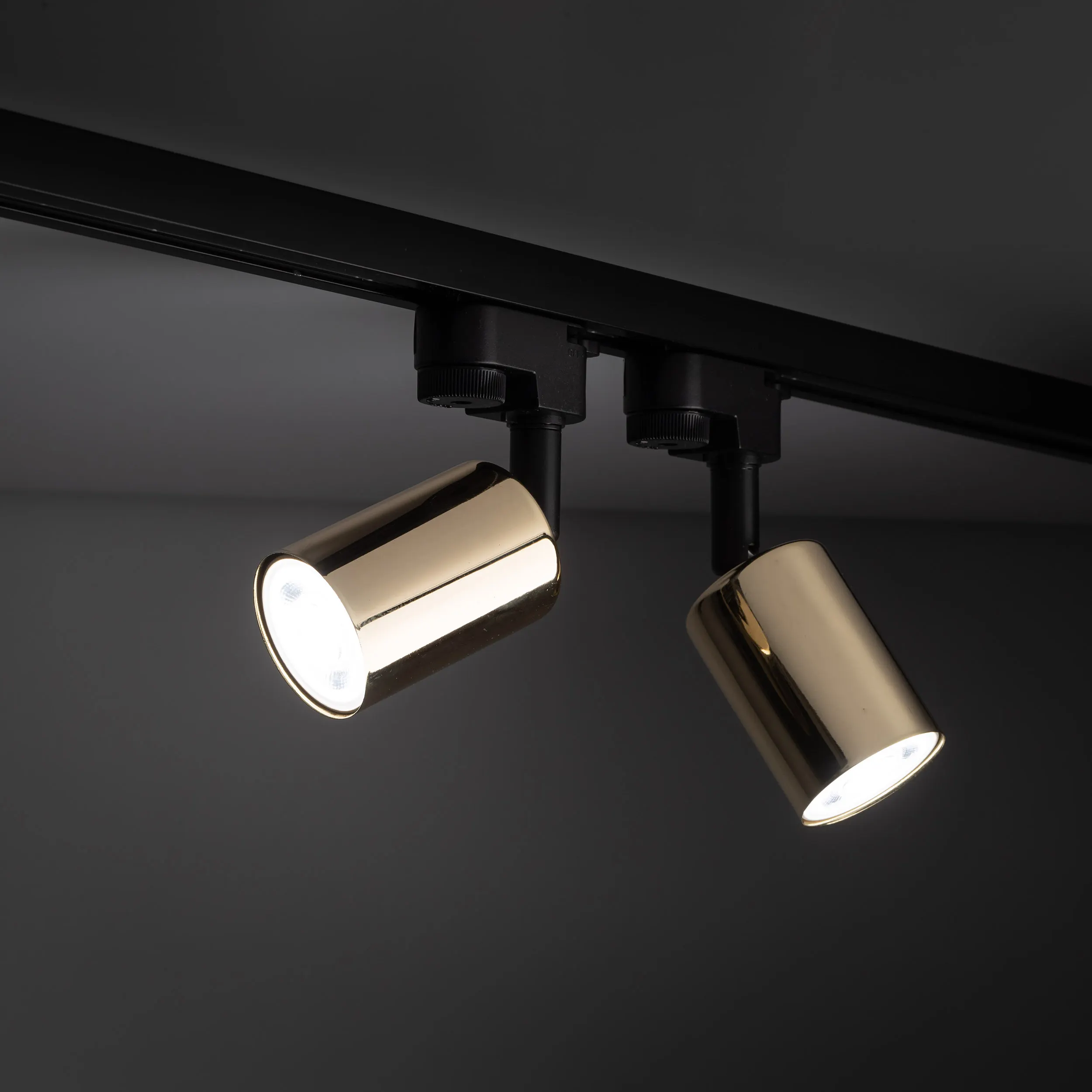 Reflektor listwowy TRACER czarny złoty regulowany 16x13x11cm - TK_4921