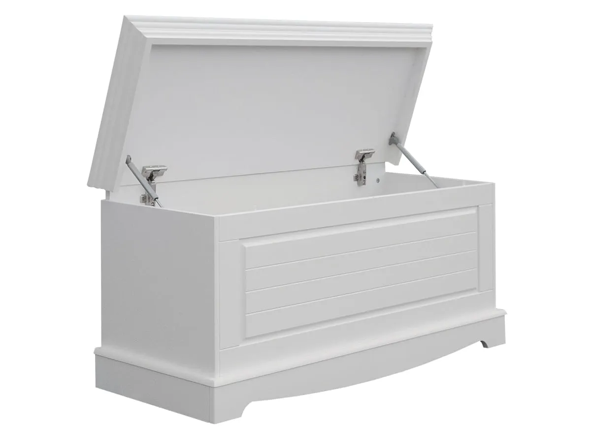 Skrzynia sosnowa BELLUNO ELEGANTE biała - PL038B