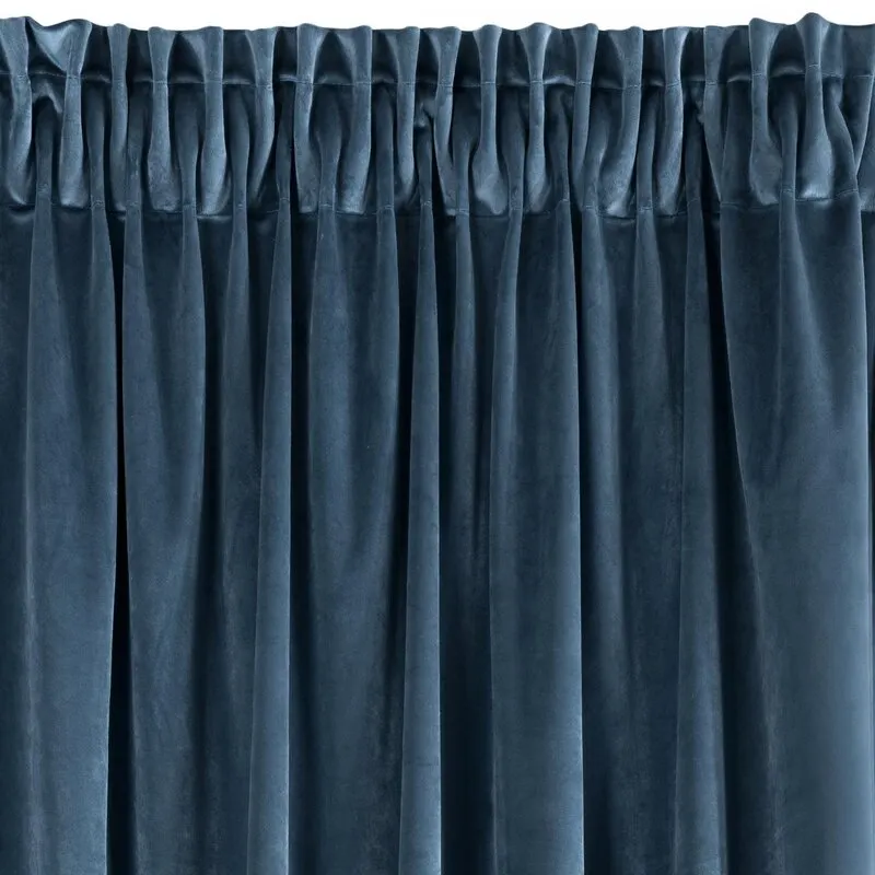 ZASŁONA GOTOWA VILLA NA TAŚMIE 140 X 270 CM GRANATOWY - EU_315116