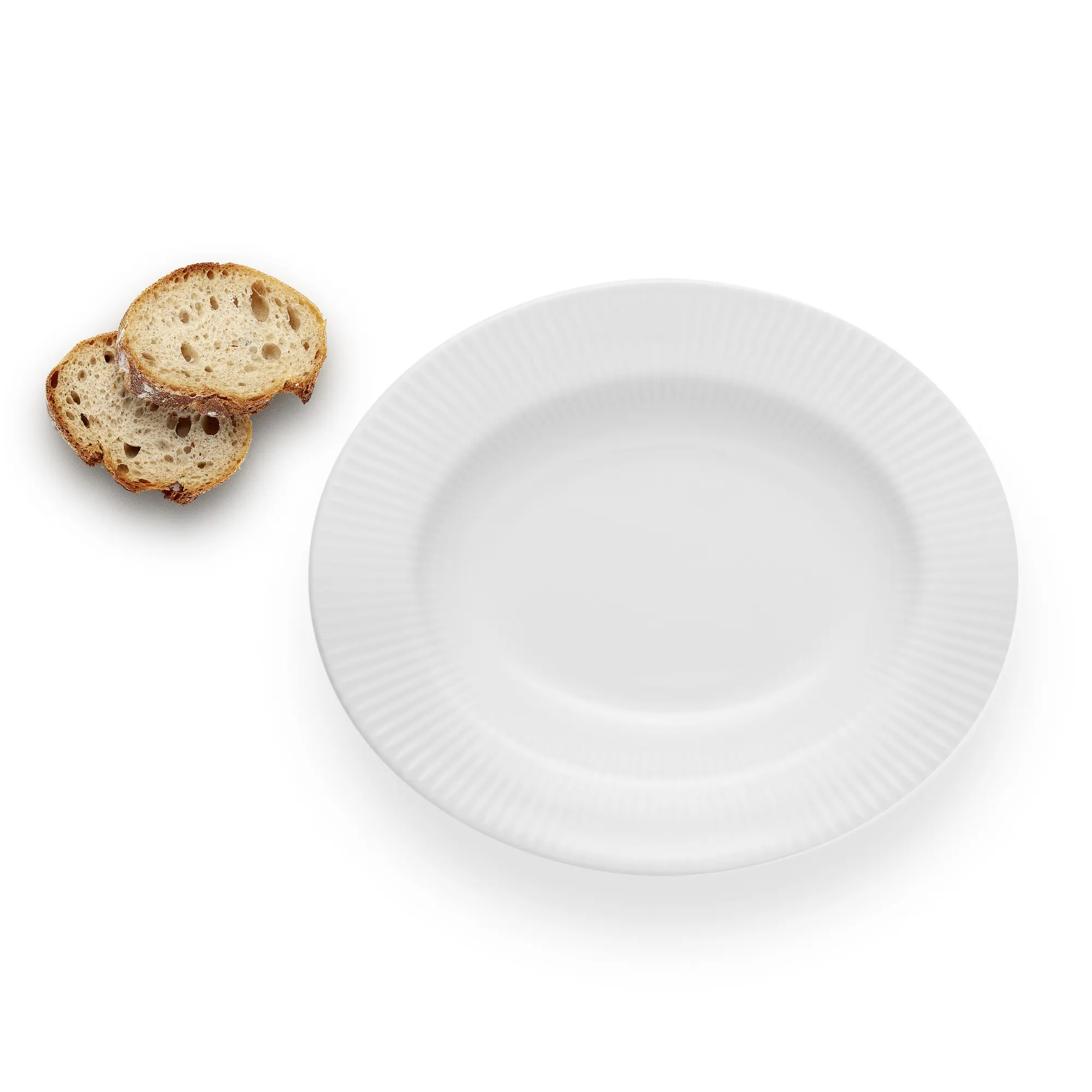 image talerz, kawałek_chleba, biel, naczynie, okrągły_talerz