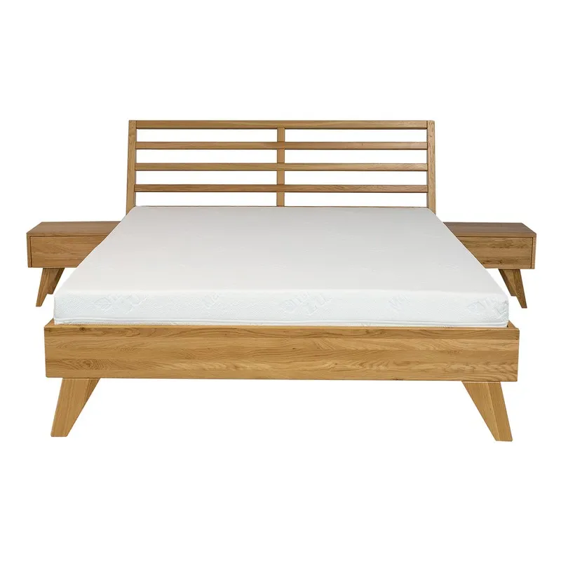 Szafka nocna dębowa SN302 Naturalny DREWMAX — zdjęcie 5