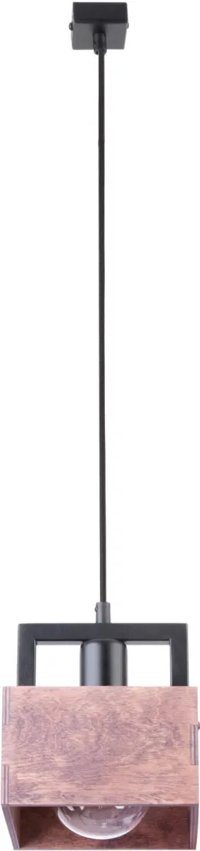 Lampa wisząca DAKOTA 1 czarno-brązowa