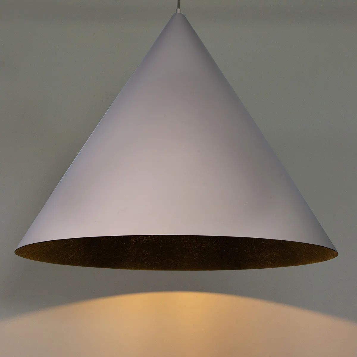 Lampa wisząca VESUVIO L taupe czarna — zdjęcie 2