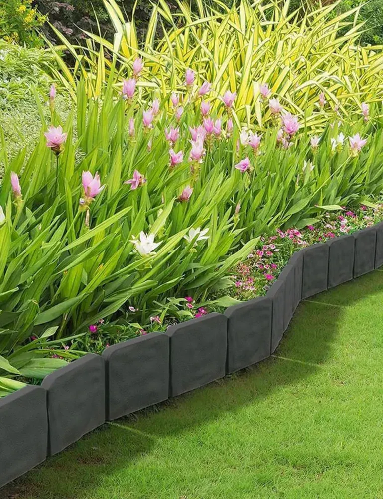 Obrzeże ogrodowe trawnikowe CULTIVO (10szt.) imitacja kamienia 25x23 - FG006764