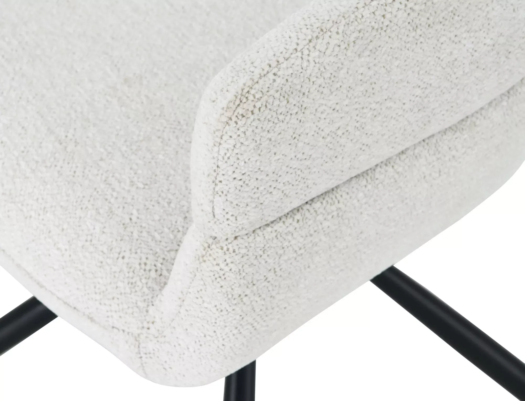 Krzesło obrotowe z podłokietnikami BORGO Raven 22 jasny beż czarne nogi - BORGORCBE