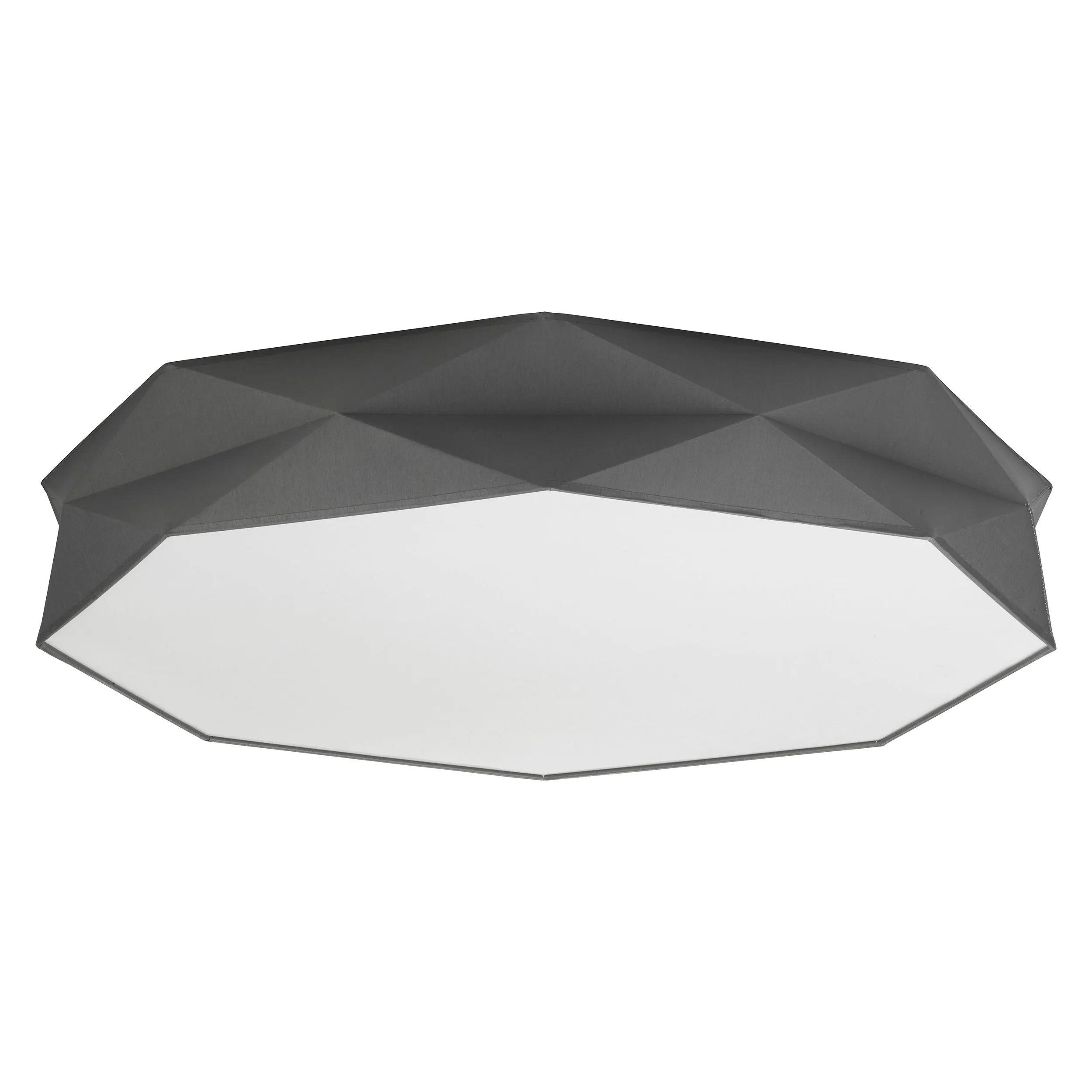 Lampa sufitowa KANTOOR szara z białym kloszem 78x17cm - TK_4223