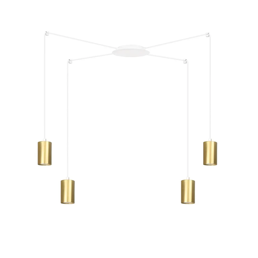 Lampa wisząca  TRAKER Biały/Złoty 527/4