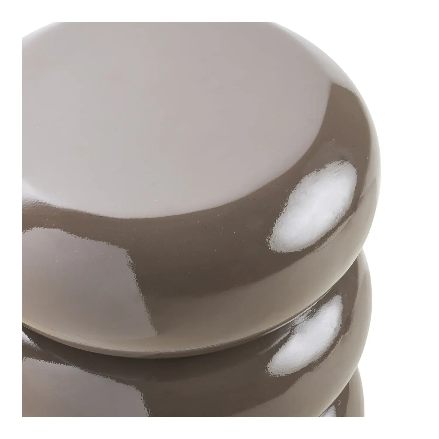 Stolik boczny ROSOLINA 35x35 włókno szklane, brązowy, 35,5x44 cm - 2151061