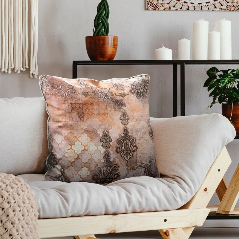 POSZEWKA LEN 18 45 X 45 CM POMARAŃCZOWY - EU_415437