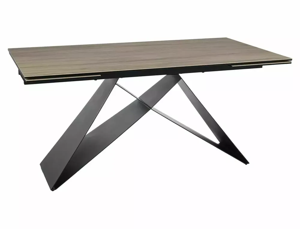 Stół rozkładany WESTIN CERAMIC 90x160(240) Sabia jasny brąz