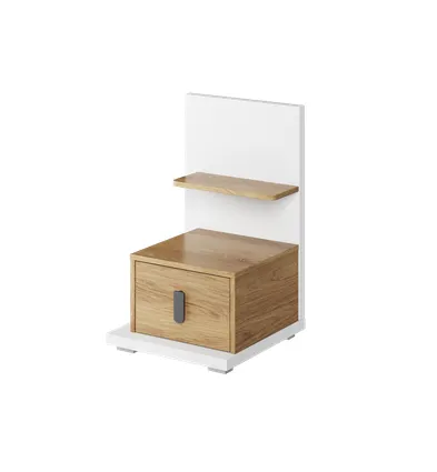 Szafka nocna z szufladą Simi MS-08L biała