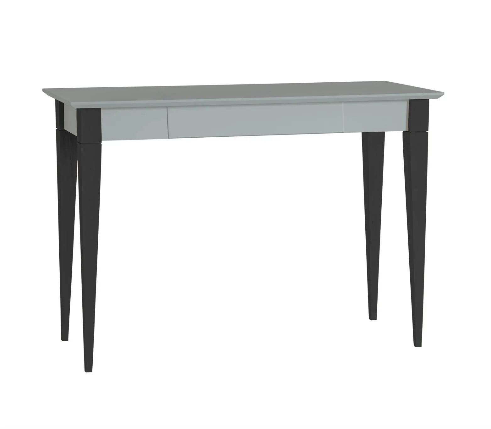 Biurko z szufladą 105x40 MIMO szary blat/czarne drewniane nogi Meble, Tabela, Biurko, Stół do jadalni