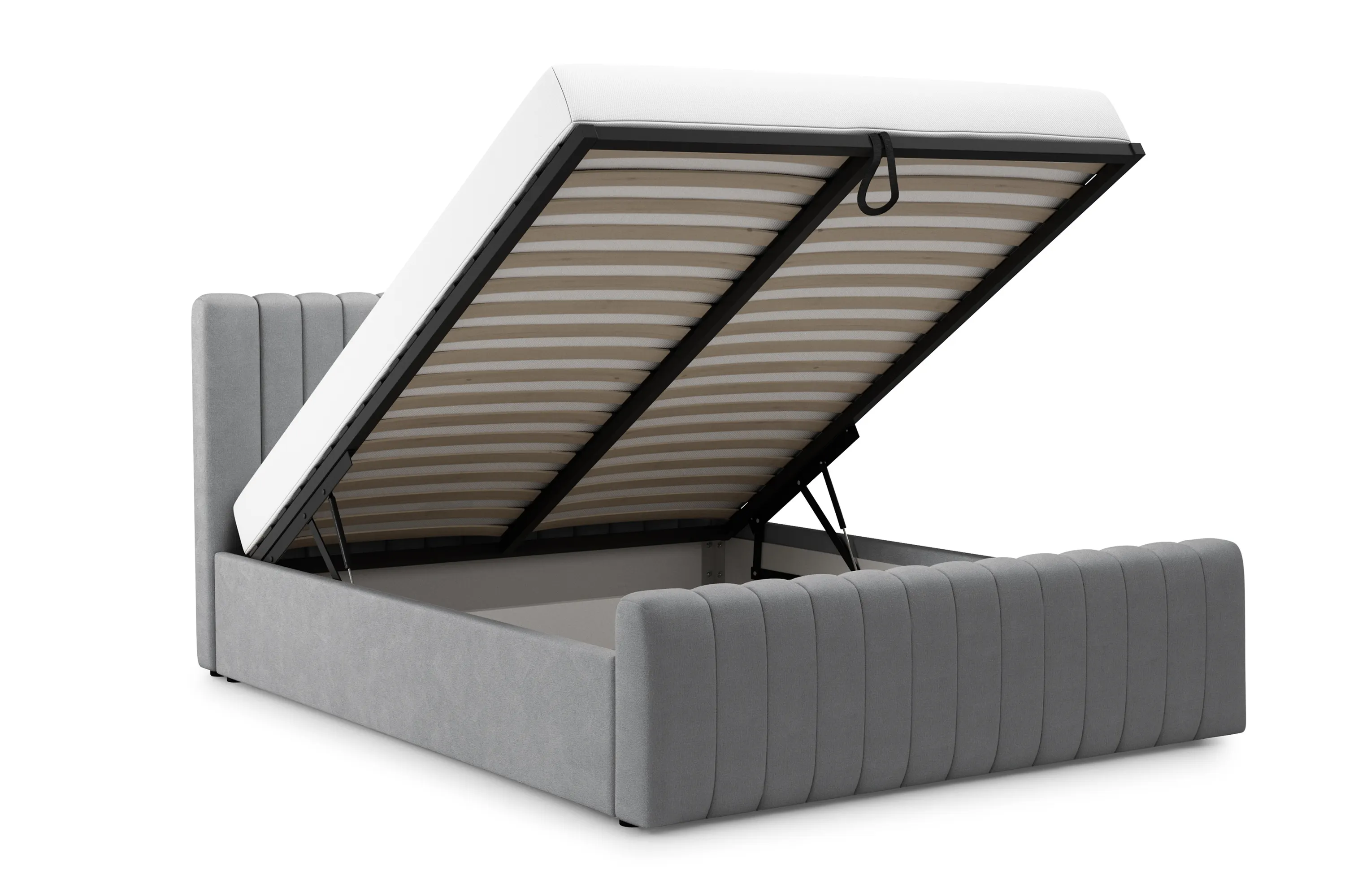 Łóżko Nicole z pojemnikiem / 120x200 / Salvador (SIC) 14 - szary - B_158720