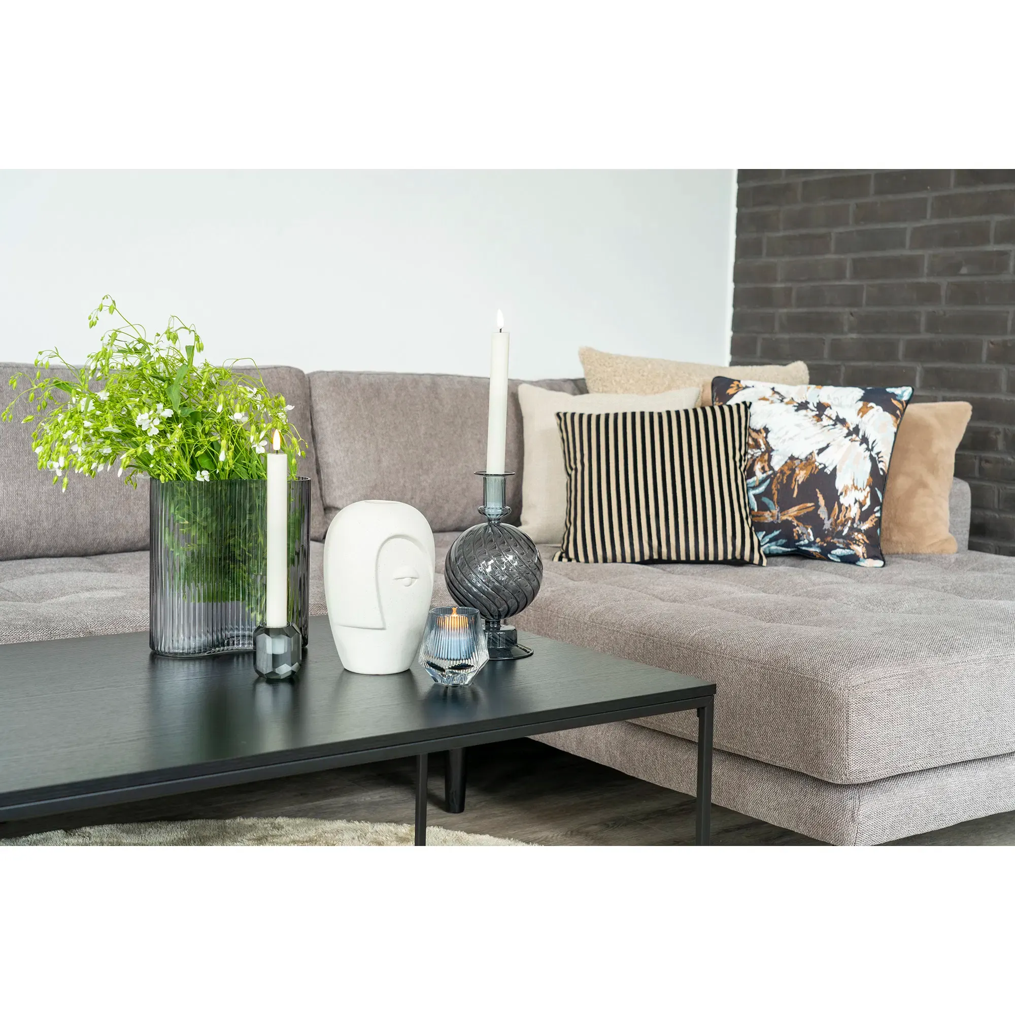 Wazon ceramiczny VASE 12x13x19 cm piaskowy - 4441707