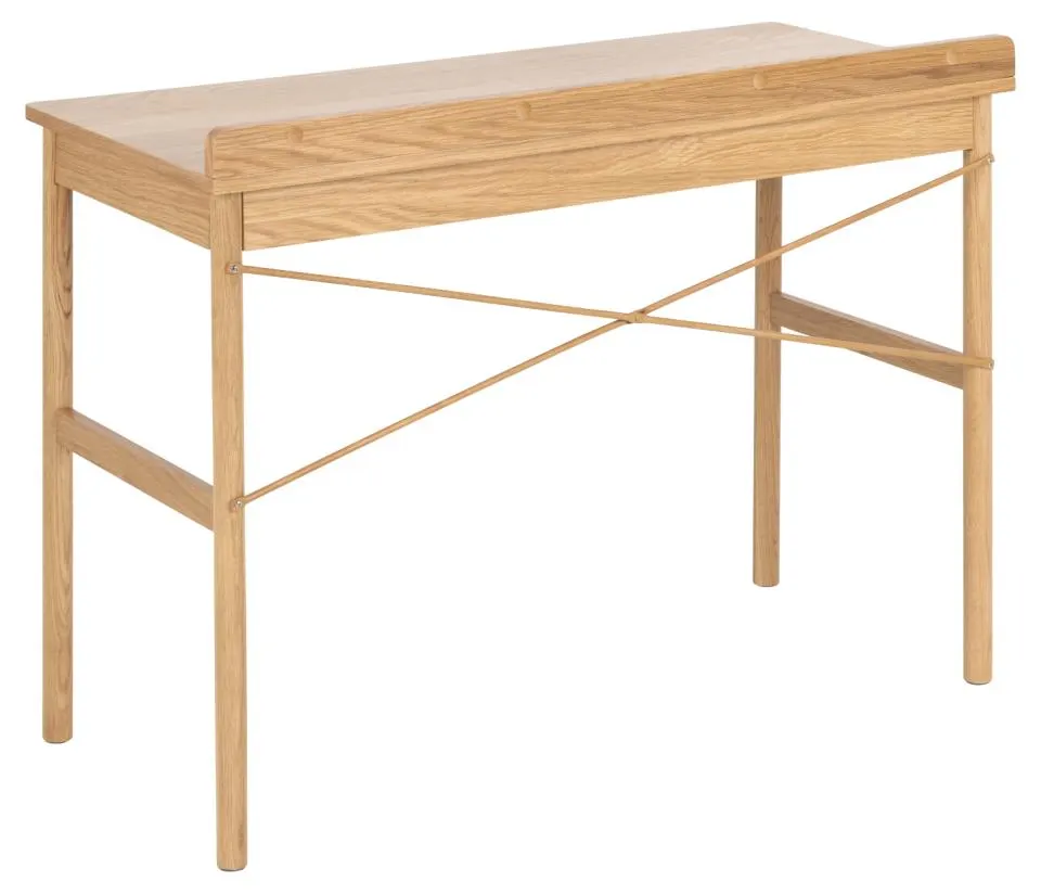 Biurko z szufladą PAUL 110x50x80 cm kolor dąb naturalny - 0000100483