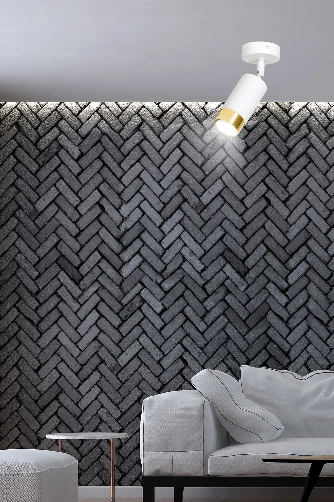 Lampa sufitowa HIRO 1 biały złoty — zdjęcie 6