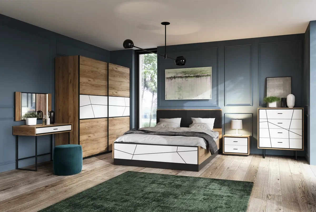 BROLO BROL02 LUSTRO DĄB CATANIA/CZARNA PERŁA - 6000000011785