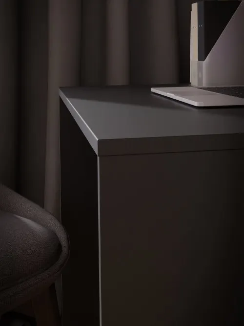 Biurko DUBBERLY minimalistyczne - czarne - DBBB111-Z13