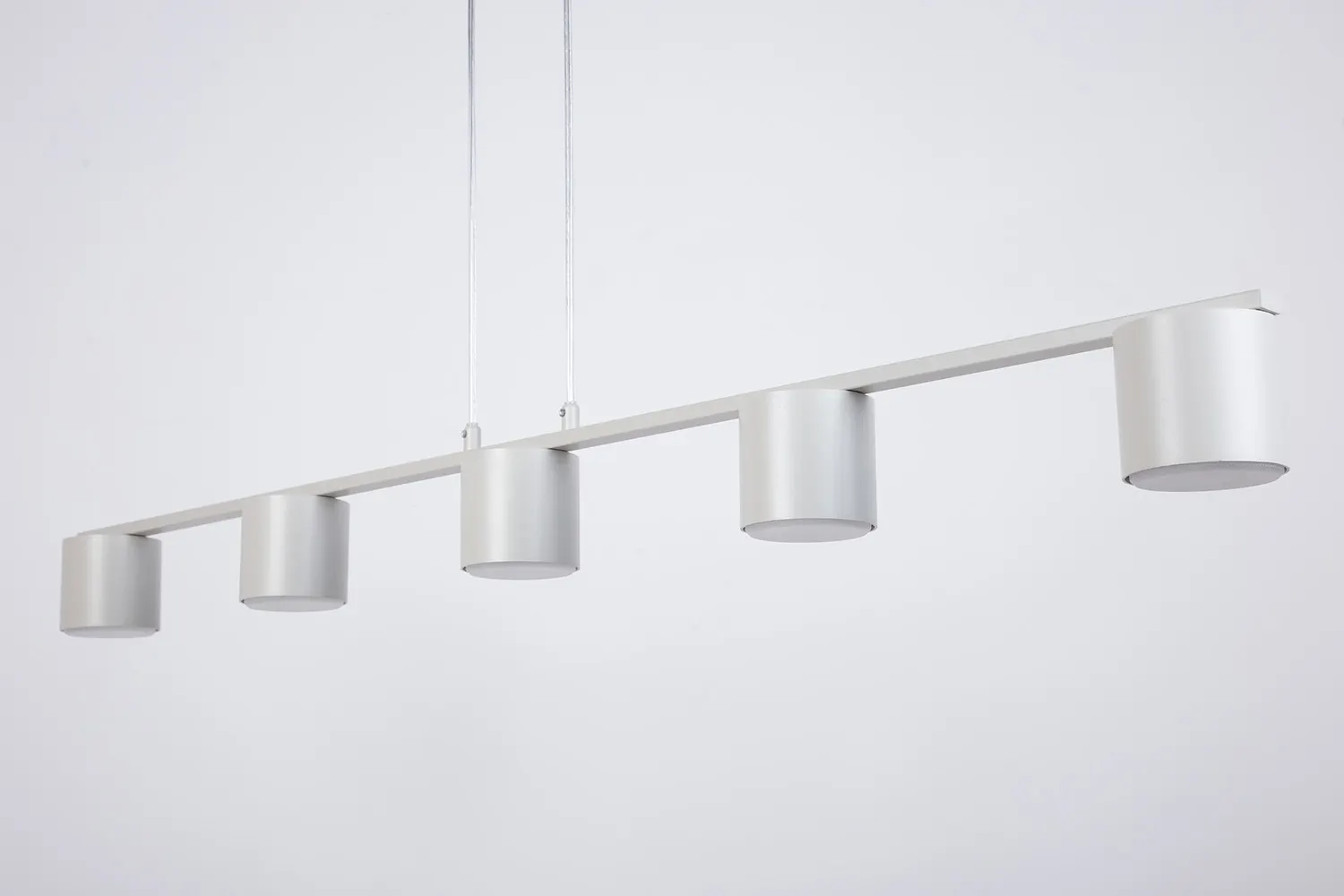 Lampa wisząca stalowa MILA 5 szary beż - SI_41357