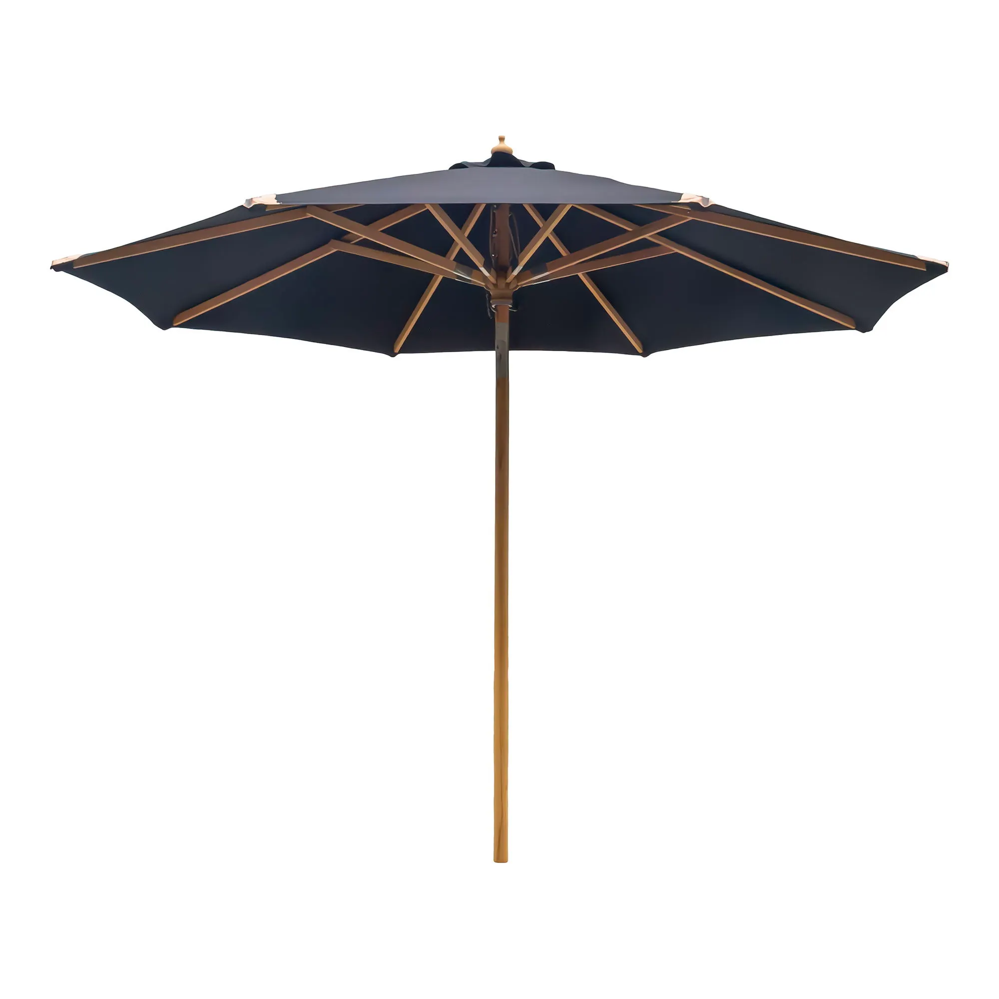 Parasol ogrodowy z możliwością pochylenia AUSTIN fi300 drewniany drążek czarny Baldachim, Patio, Parasol ogrodowy, Parasol, Wentylator sufitowy
