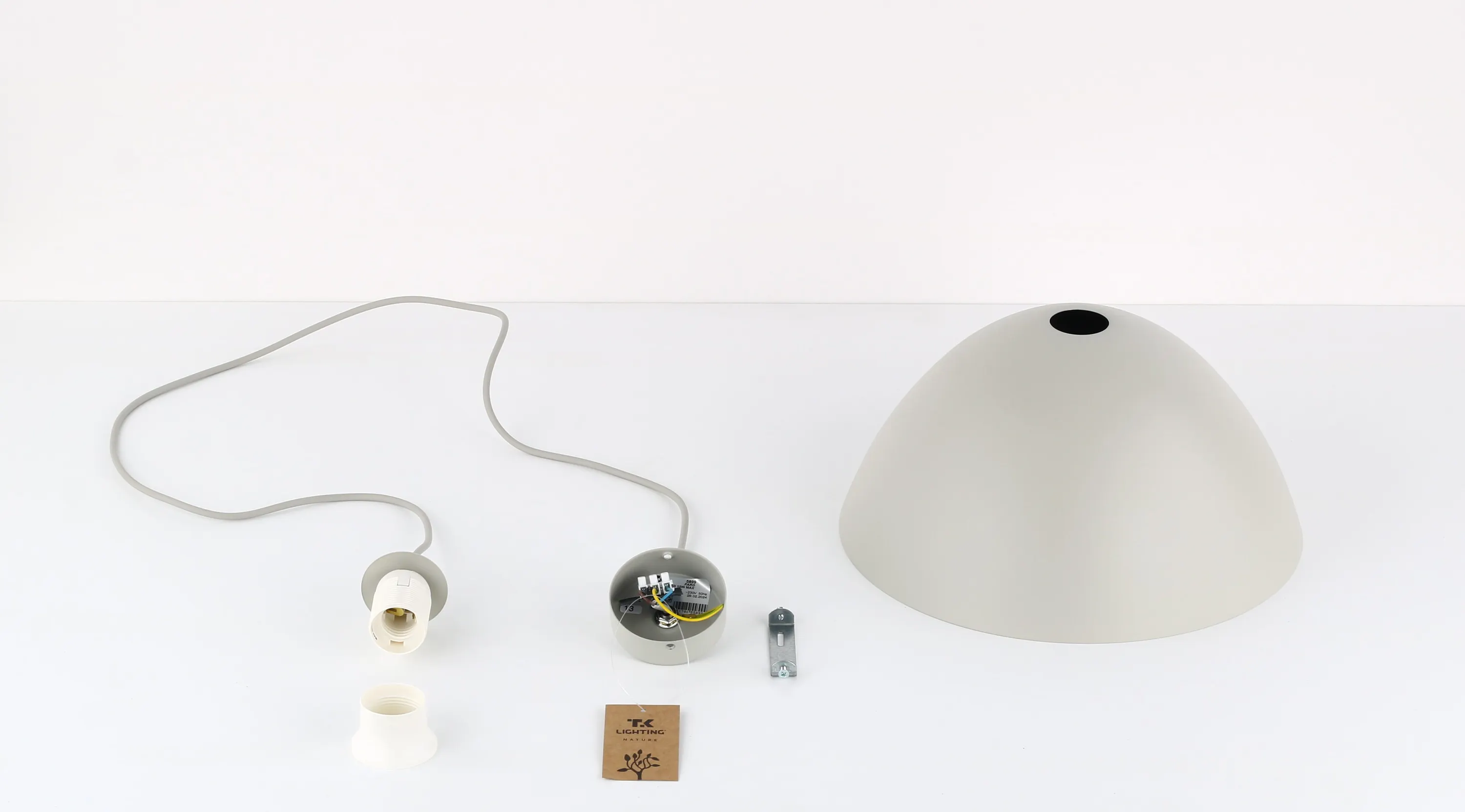 Lampa wisząca FARO beżowa 165x34cm - TK_5899