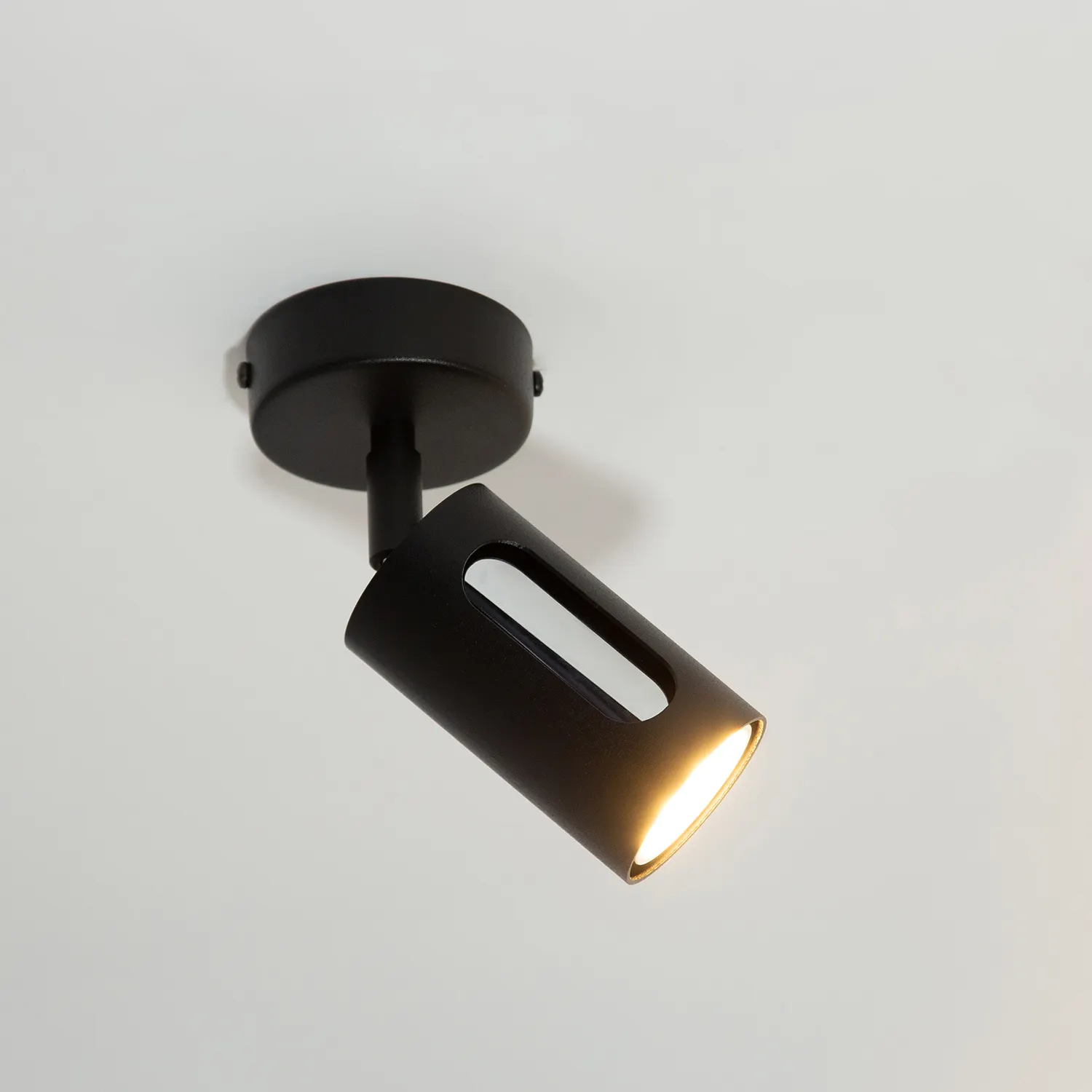 Kinkiet stalowy FLOW 1 czarny srebrny - SI_41208