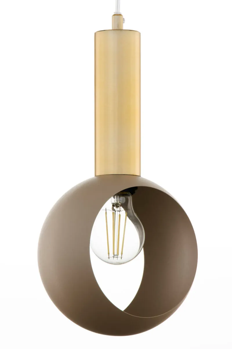 image lampa wisząca, pendant lamp, modny design, korpus metalowy, żarówka G80
