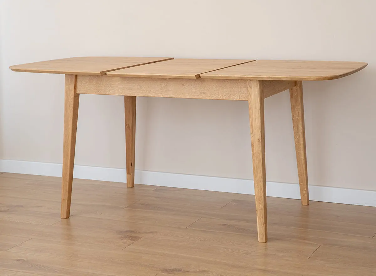 Stół dębowy ORBETELLO rozkładany 80x120(165) cm - dąb olejowany - KULSR120_45