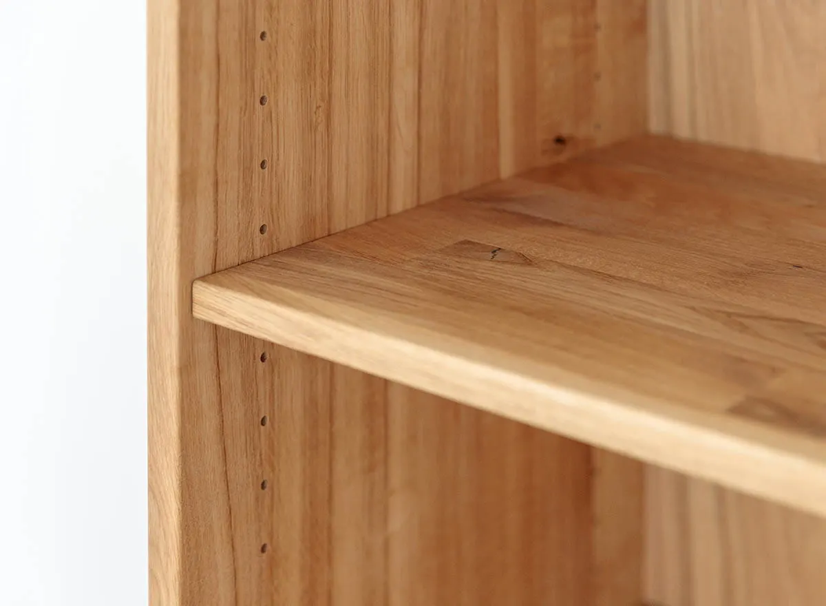 Regał z 2 szufladami SIMONA lity dąb olejowany - PRHSIM04