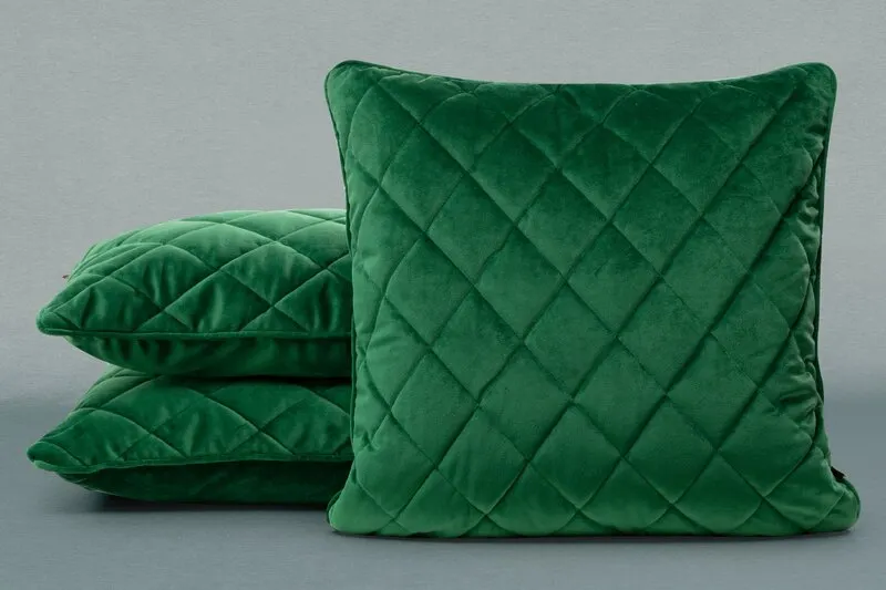 POSZEWKA VELVET 28 50 X 50 CM CIEMNOZIELONY - EU_387714
