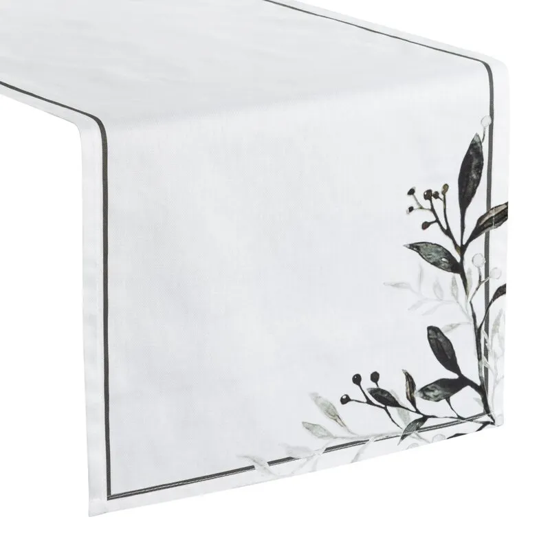 OBRUS NATU 4 40 X 180 CM BIAŁY - EU_416007