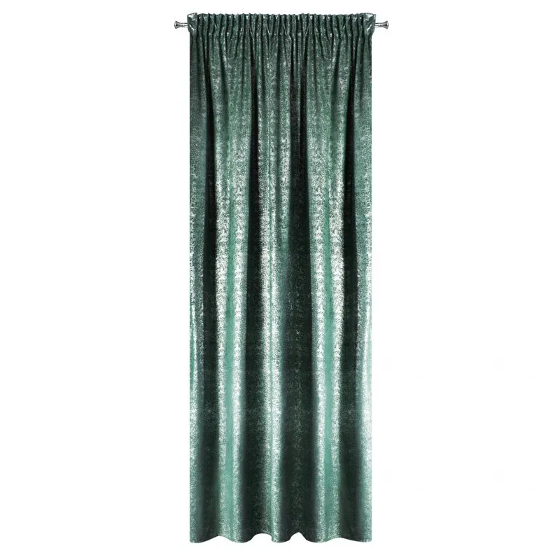 ZASŁONA GOTOWA D91 CYPR NA TAŚMIE 140 X 270 CM TURKUSOWY - EU_373081