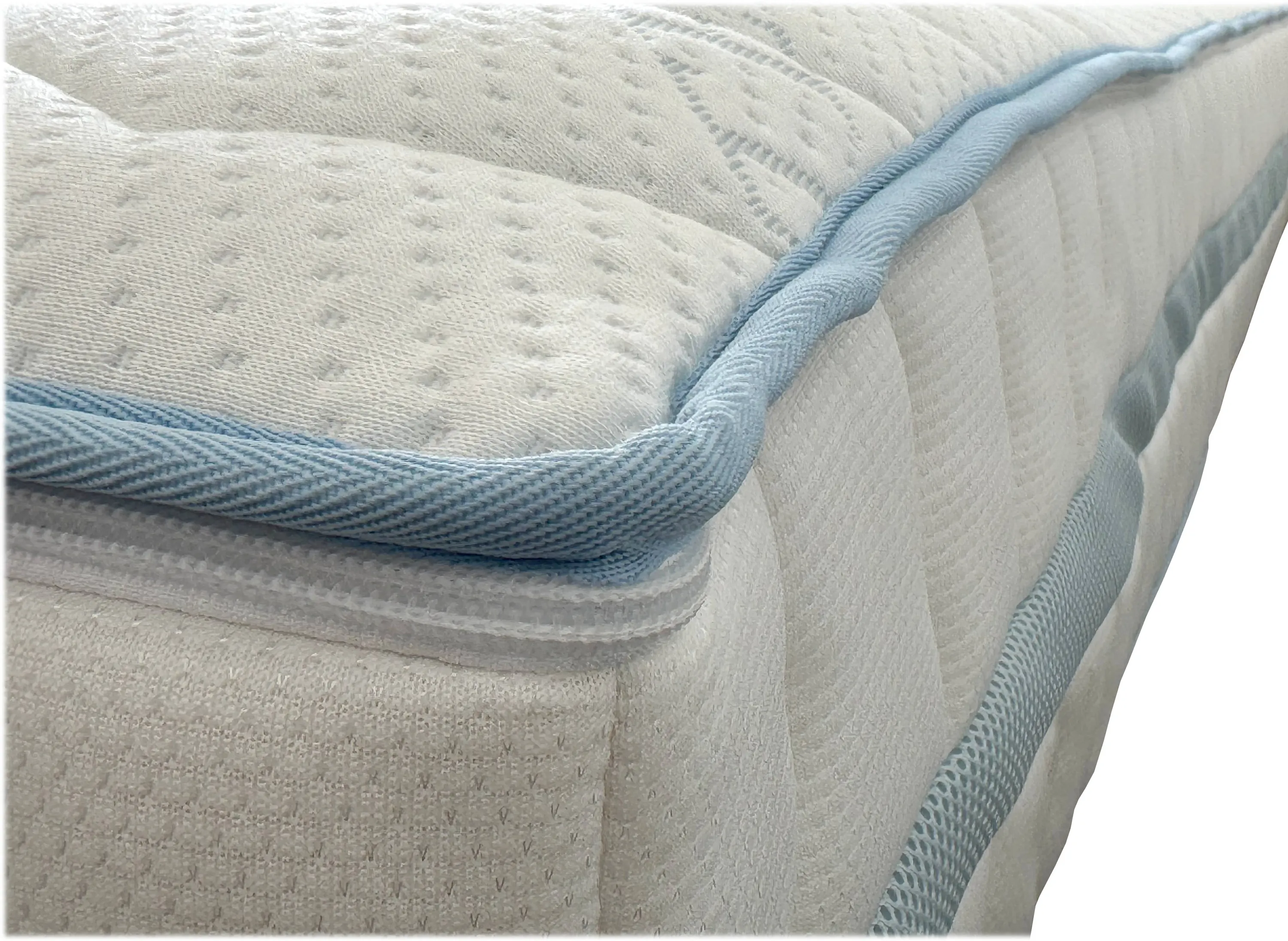 Materac piankowy 160x200 FLUFFY 7-strefowy VISCO/HR Tencel Blue - FLUFFY160