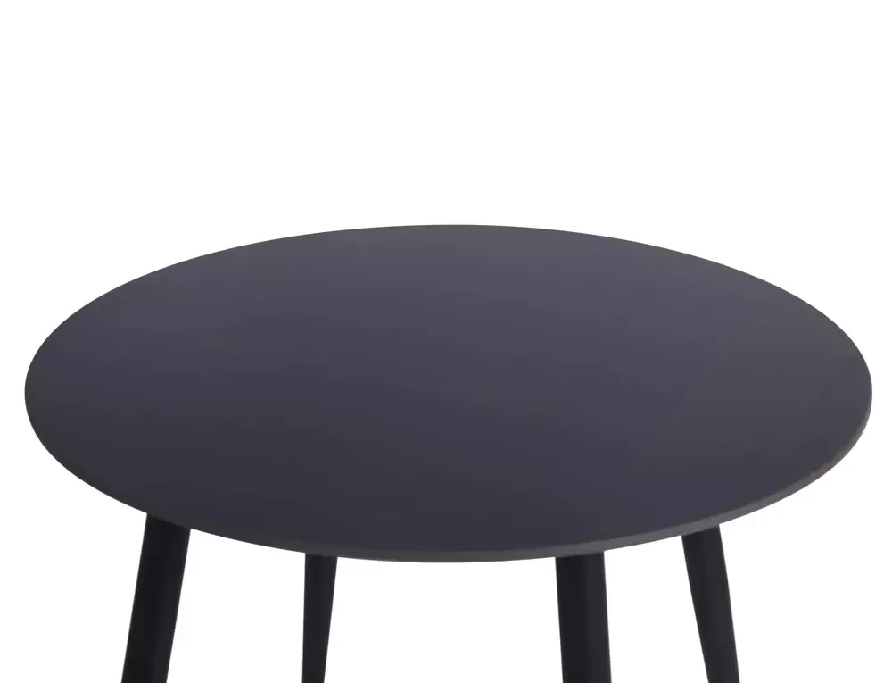 Stół jadalniany ceramiczny RION okrągły 90 cm czarny - RIONCFI90