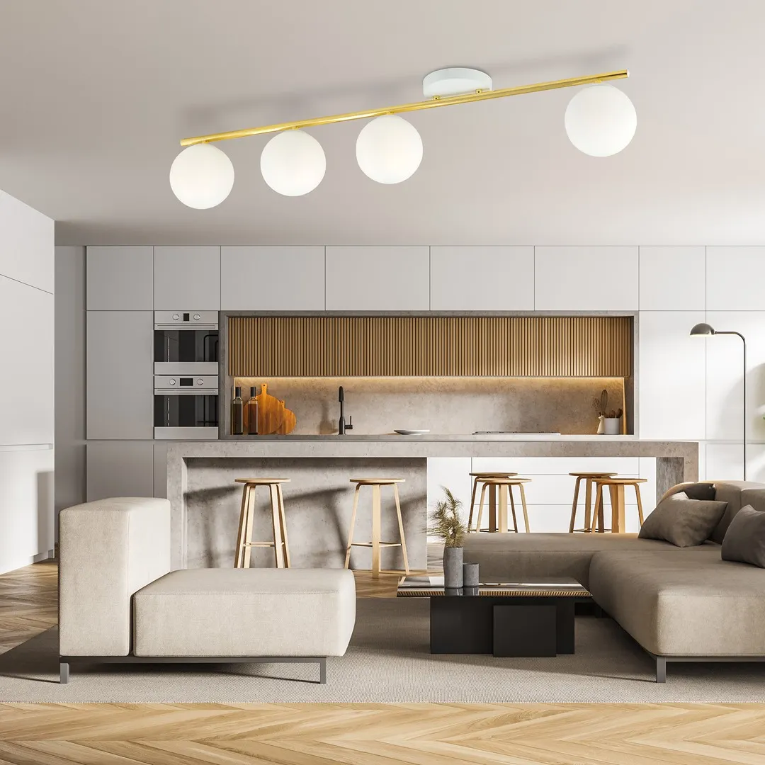 Lampa sufitowa MONZA Biały,Złoty 1253/4 - 1253/4