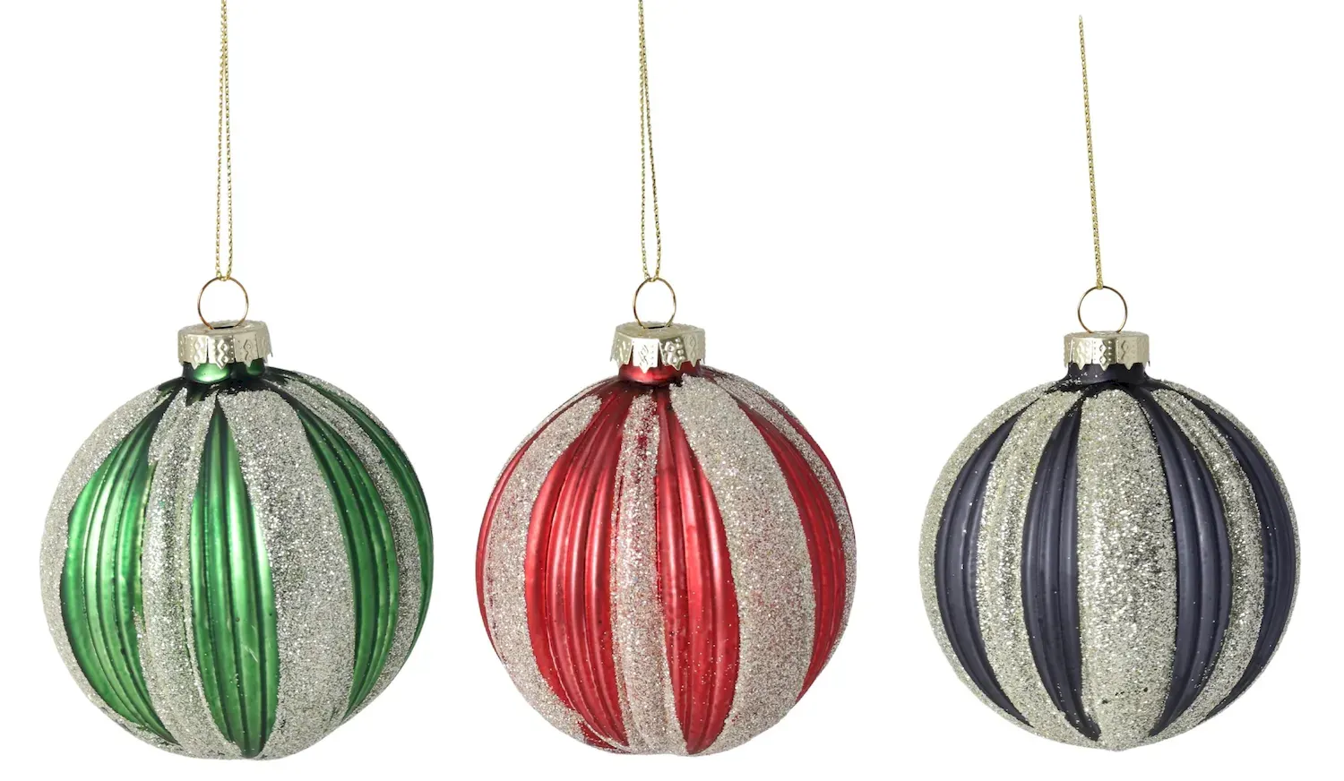 Bombki szklane 12 sztuk wielokolorowe brokat Bombki szklane 12 sztuk wielokolorowe brokat