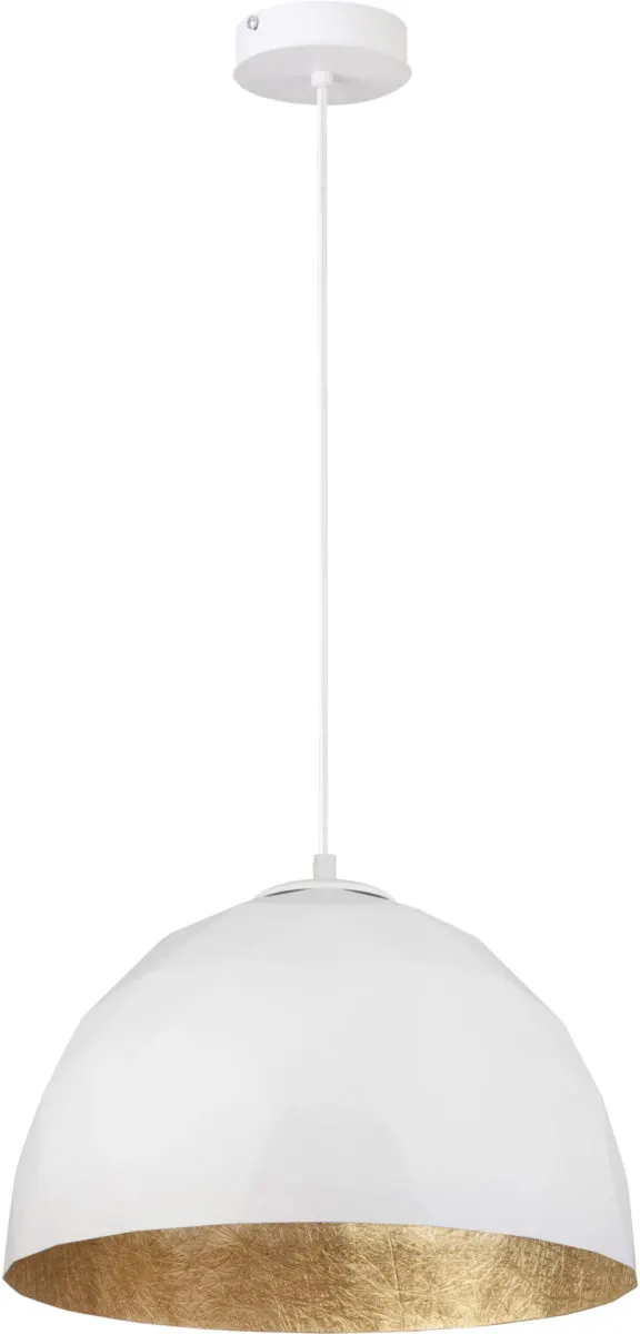 Lampa wisząca DIAMENT M biało-złota