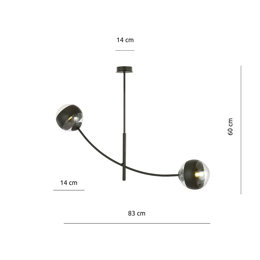 Lampa sufitowa HUNTER Czarny 1101/2 - 1101/2
