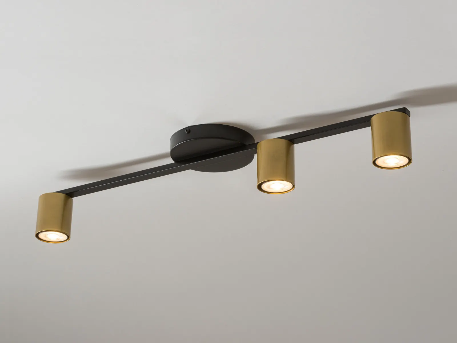 Lampa sufitowa/plafon SKY 3 czarno-złoty - SI_33435