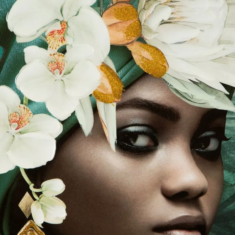 OBRAZ 596 80 X 80 CM CIEMNOZIELONY - EU_436057